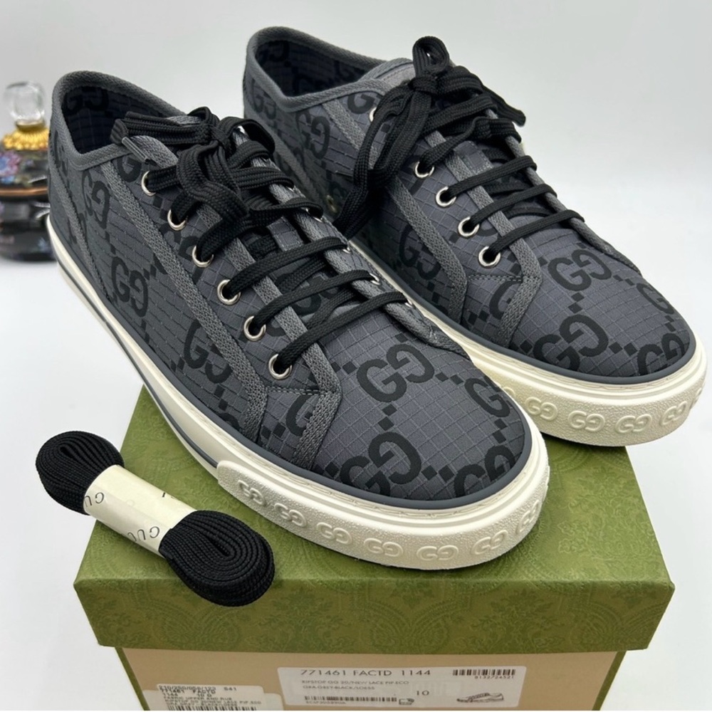Gucci Men's Gray Designer Sneakers